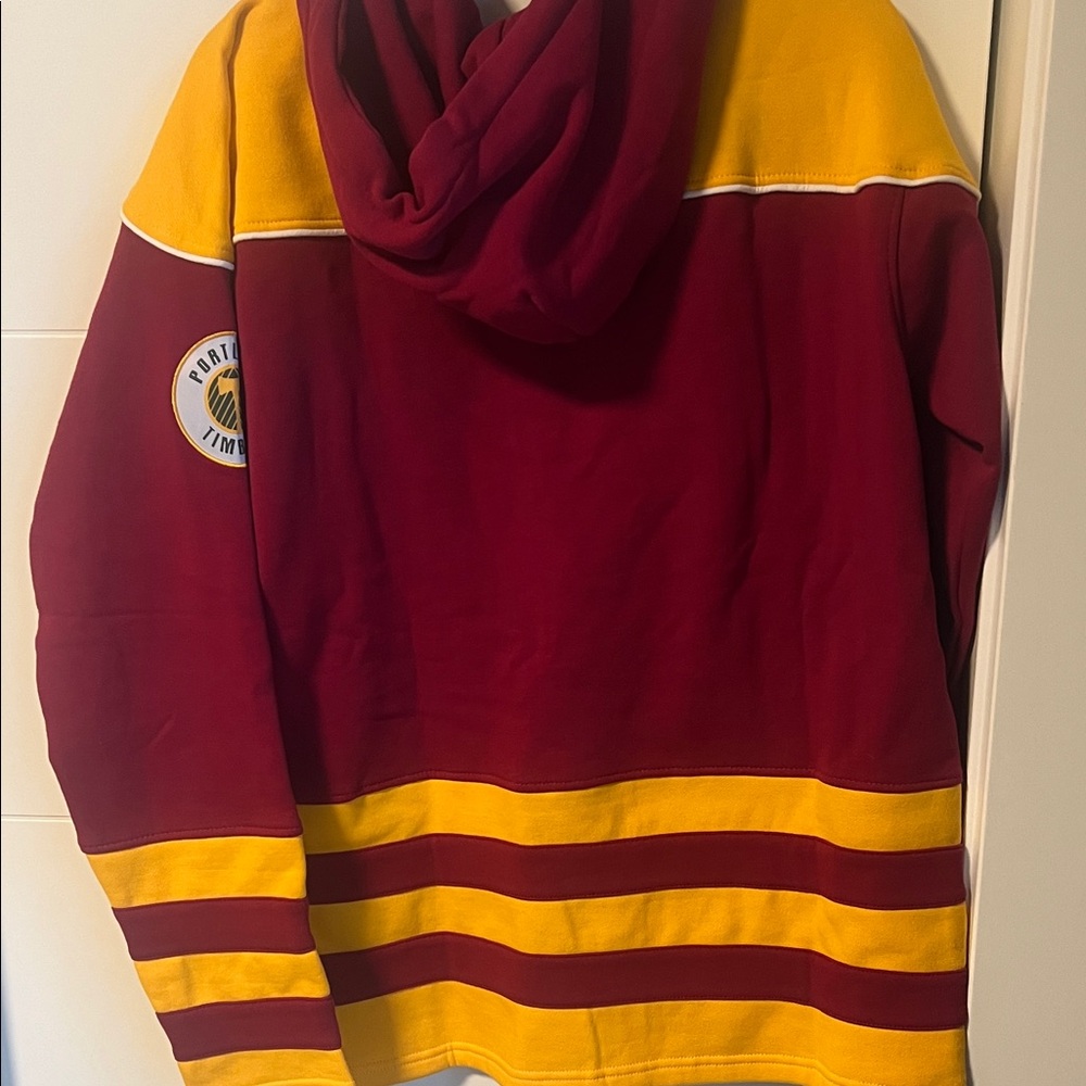 NWT Portland Timbers authentic MLS Hockey Style Hoodie (Medium) - Picture 6 of 7